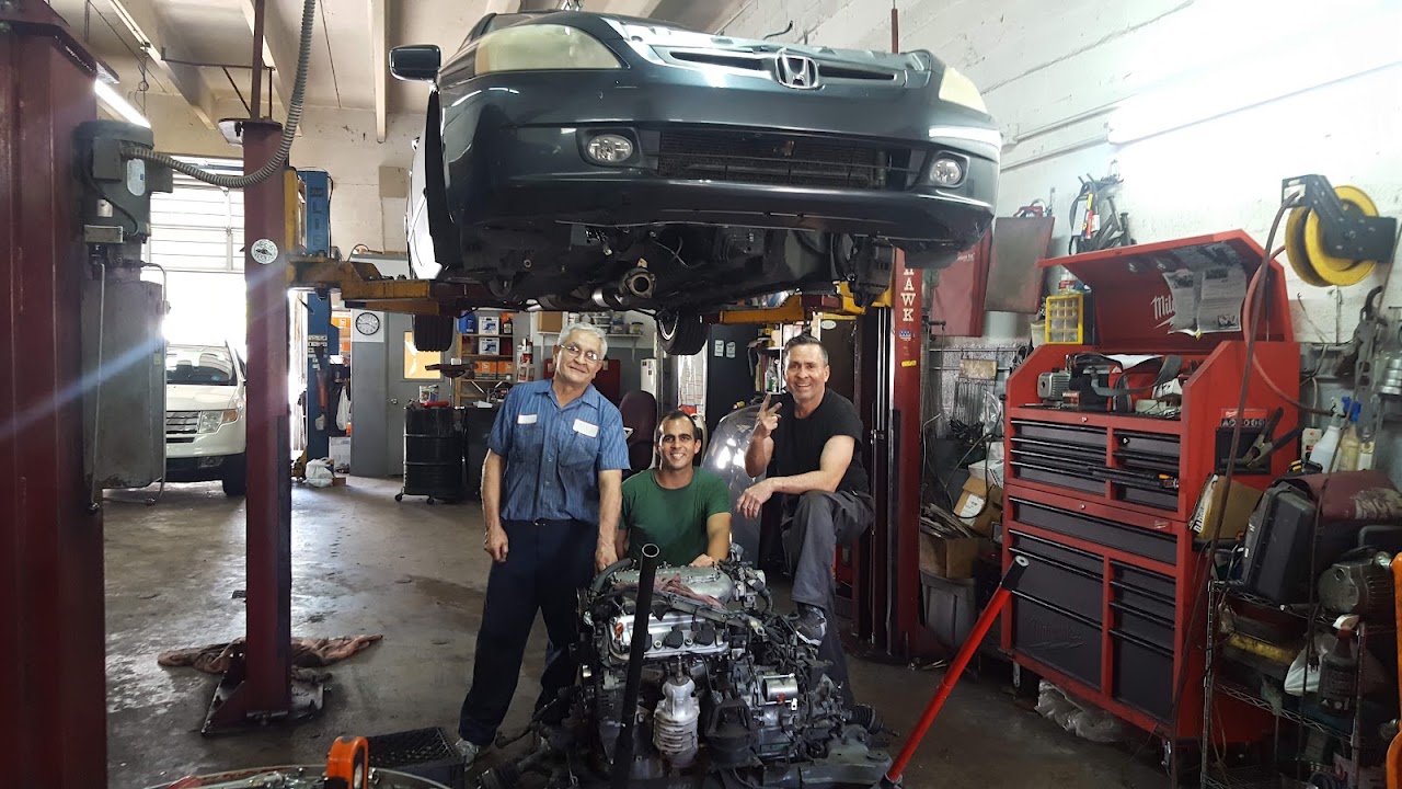 Brake repair in progress